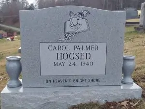 Single Upright Headstone | Georgia Grey Granite