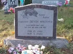 Single Upright Headstone