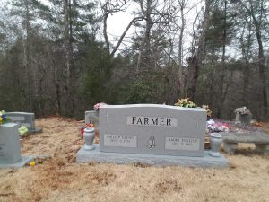 Double Upright Headstone | Georgia Grey Granite