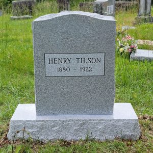 Single Upright Headstone