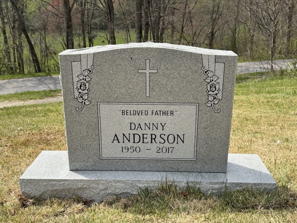 Single Upright Headstone