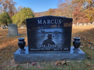 Single Headstone | Flash Black Granite