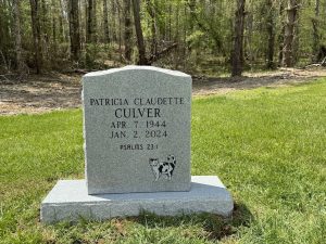 Single Upright Headstone